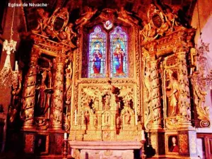 Inside the church of Névache (© Jean Espirat)