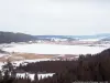 Le lac de Saint-Point - Lacs de Rémoray et Saint-Point gelés (© Jean Espirat)