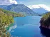 Lac du Sautet ha visto il gazebo (© Jean Espirat)