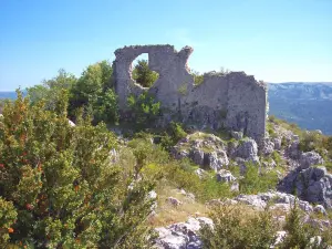 Ruinas medievales de las castellaras de Thorenc en Andon (© JE)