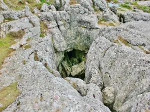 Entrada del abismo de Embut en Caussols (© JE)