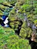 Les pertes de l'Ain - Gorges en amont de la passerelle sur les pertes (© J.E)