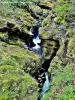 Les pertes de l'Ain - Gorge en amont de la passerelle (© Jean Espirat)