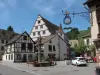 La route des Vins d'Alsace - Andlau et sa fontaine