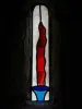 圣徒Disdier主教堂的污迹玻璃窗