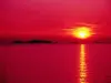Zonsondergang over de bloedige eilanden (© JE)