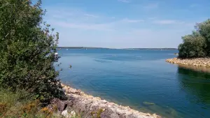 Blick auf die Hafenbrücke von Giffaumont