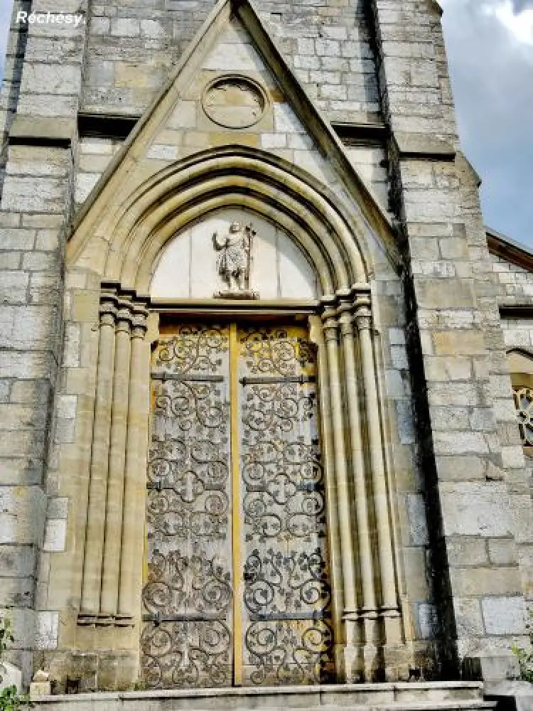 Le Sundgau belfortain - Portail de l'église de Réchésy (© Jean Espirat)