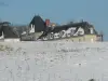 Hamlet of La Basse Chevrière - Castle of the Goatherd in the snow