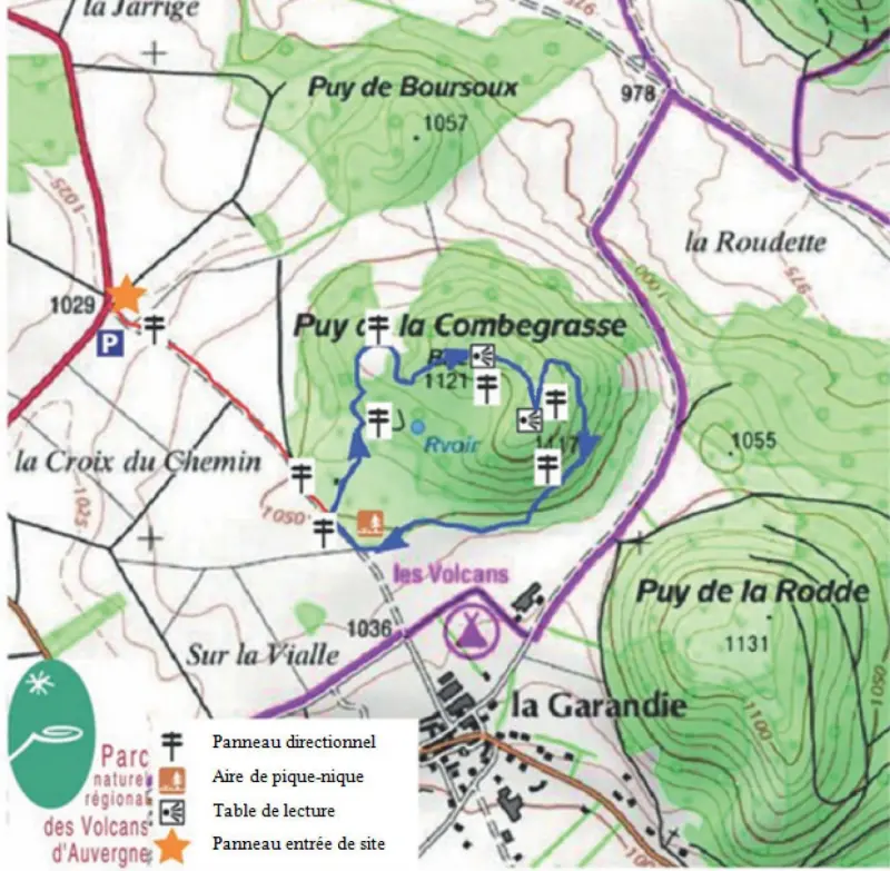 Der Puy de Combegrasse - Wanderungen & Spaziergänge in Aydat
