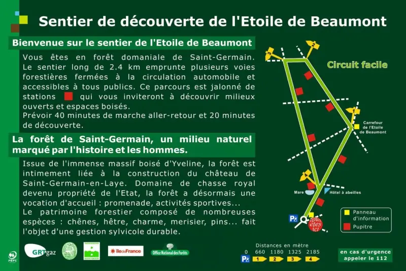Sendero de estrellas de Beaumont - Travesías y excursiones en Saint-Germain-en-Laye
