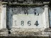 dintel de fecha clave de 1864 (© J.E.)