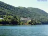 Hautecombe visto desde el viaje en barco