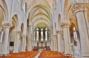 The interior of the Saint-Symphorien church