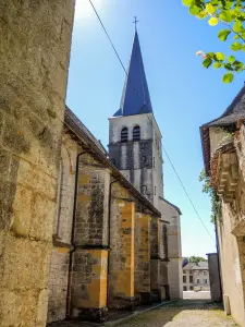 Klokkentoren van de abdijkerk, van achteren gezien (© J.E)