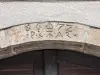Andlau - Linteau daté de 1672 (© J.E)