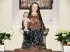 Vierge à l'Enfant, dans la crypte de l'église (© J.E)