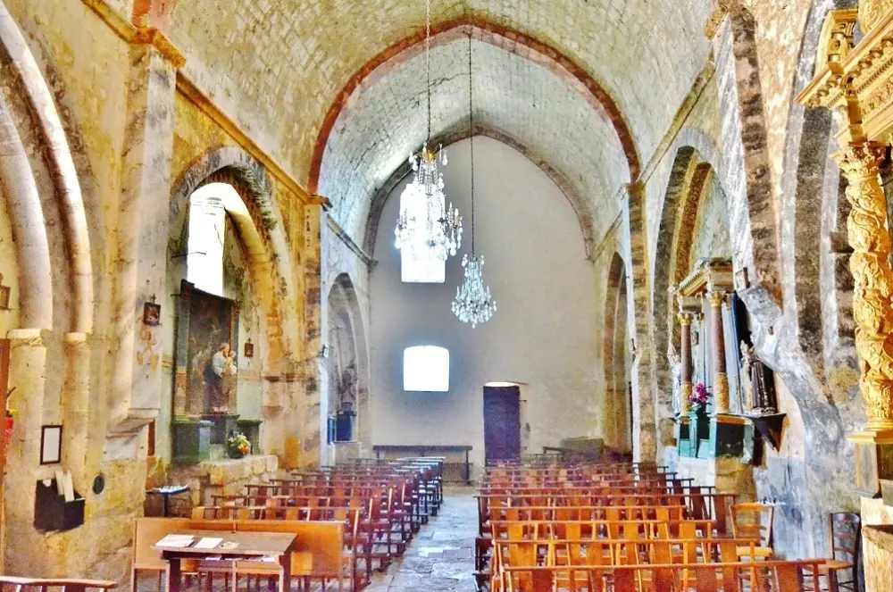 Ansouis - L'intérieur de l'église Saint-Martin