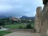 Marcevol the hamlet under a stormy sky