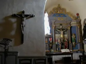 Inside the church of Arboussols