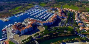 Puerto Argelès-sur-Mer del cielo