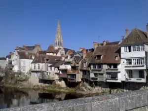 The old houses with galleries of Argenton-sur-Creuse