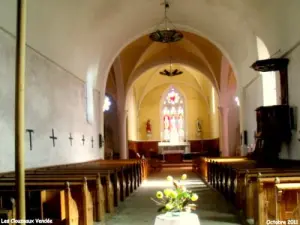 The Clouzeaux - nave, transept and choir of St. Peter's Church