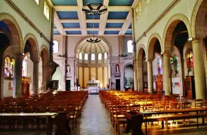 Inside the church