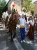 Parade of the Carreto Ramado in the streets of the village