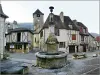 Square with fountain