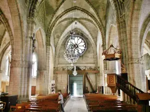 The interior of the Notre-Dame church