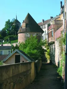 der Stadtmauer von Avallon