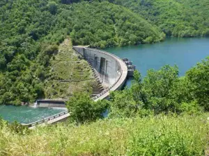 Dam and Lake of the Monts d'Orb