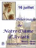 16 juillet : pèlerinage de Notre-Dame d'Avioth