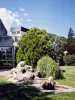 Fountain of the library in Bagneres