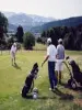 Golf Bagneres facing the Pyrenees