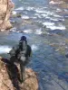 Fisherman on the edge of the Adour Bagneres