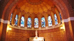 The interior of the church Saint-Vaast