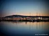 Haven van Balaruc-les-Bains en uitzicht op Sète