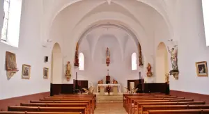 El interior de la iglesia de Notre-Dame