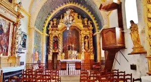 The interior of the church