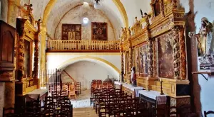 The interior of the church