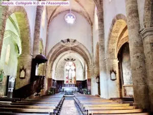 Nave of the collegiate church (© Jean Espirat)