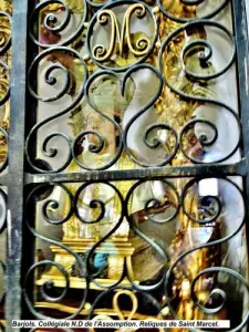 Relics of Saint Marcel, in the collegiate church (© Jean Espirat)