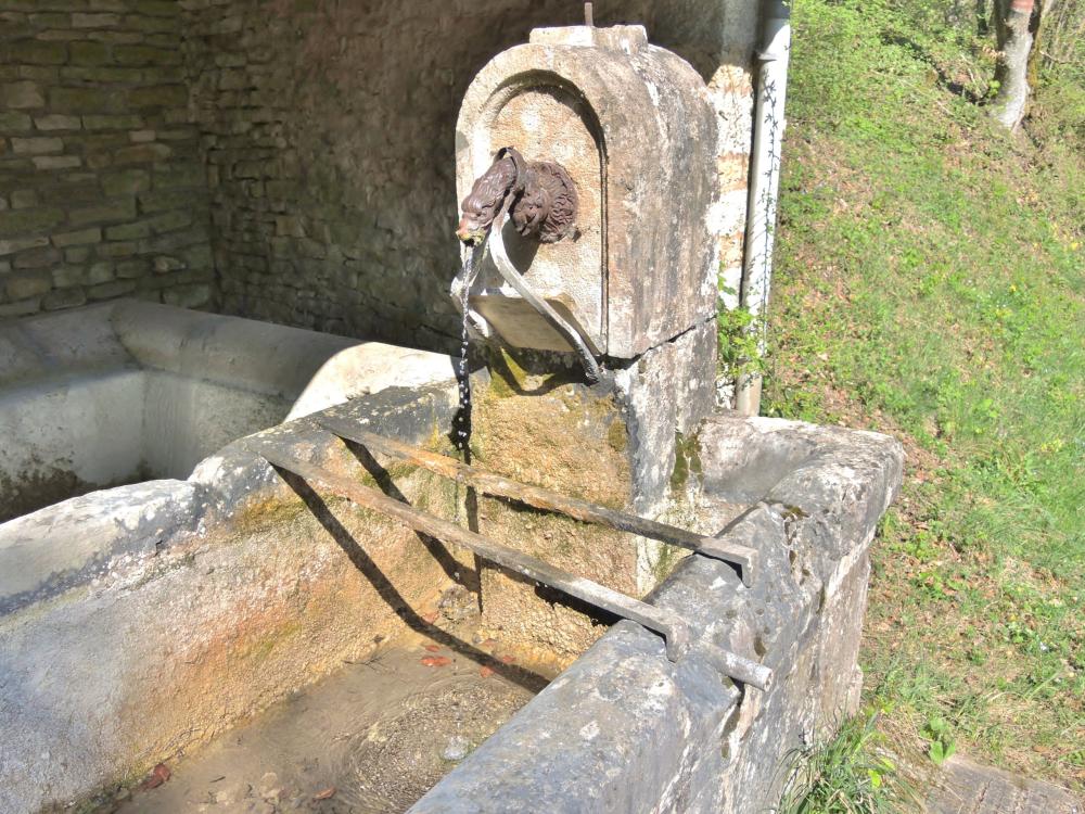 Baume-les-Dames - Griffon de la fontaine-lavoir du hameau de l'Aigle (© J.E)