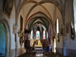 Inside the church Saint-Hilaire