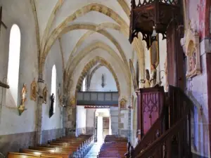 Inside the church Saint-Hilaire