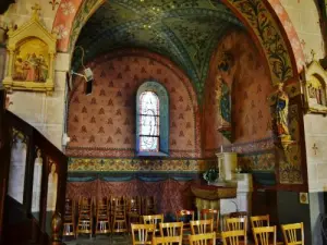 Inside the church Saint-Hilaire