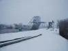 Bénouville - Benouville ponte sob a neve