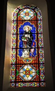 Stained-glass window of Saint- Dominique (© JE)